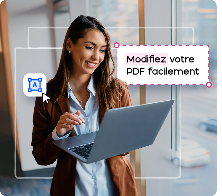 Femme avec ordinateur portable